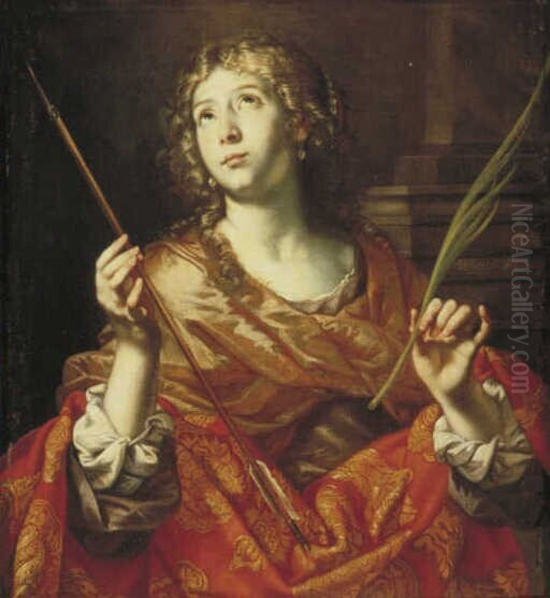 De heilige Ursula Oil Painting by Niccolo De Simone