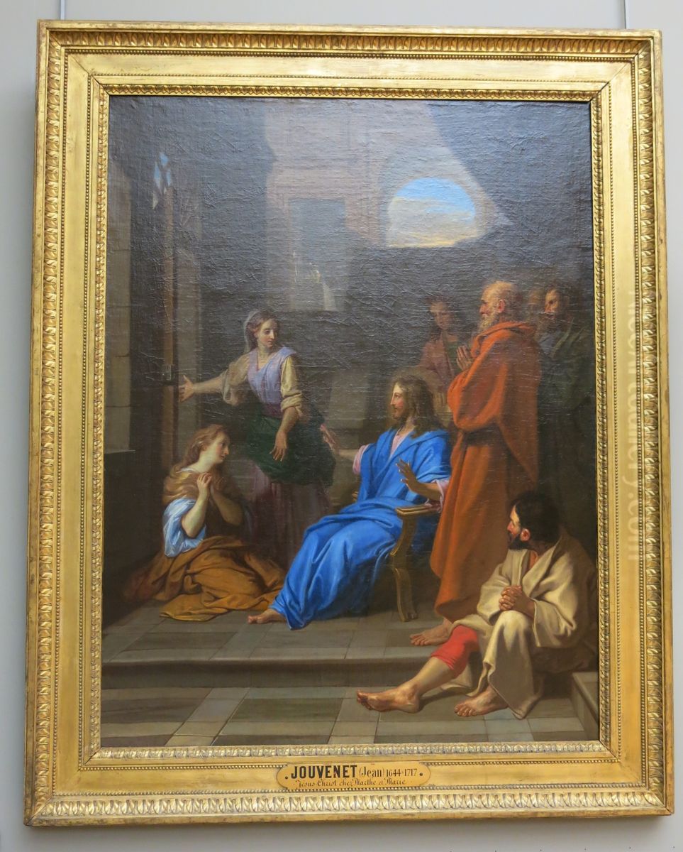 Jesus Christ chez Marthe et Marie Oil Painting by Jean Jouvenet