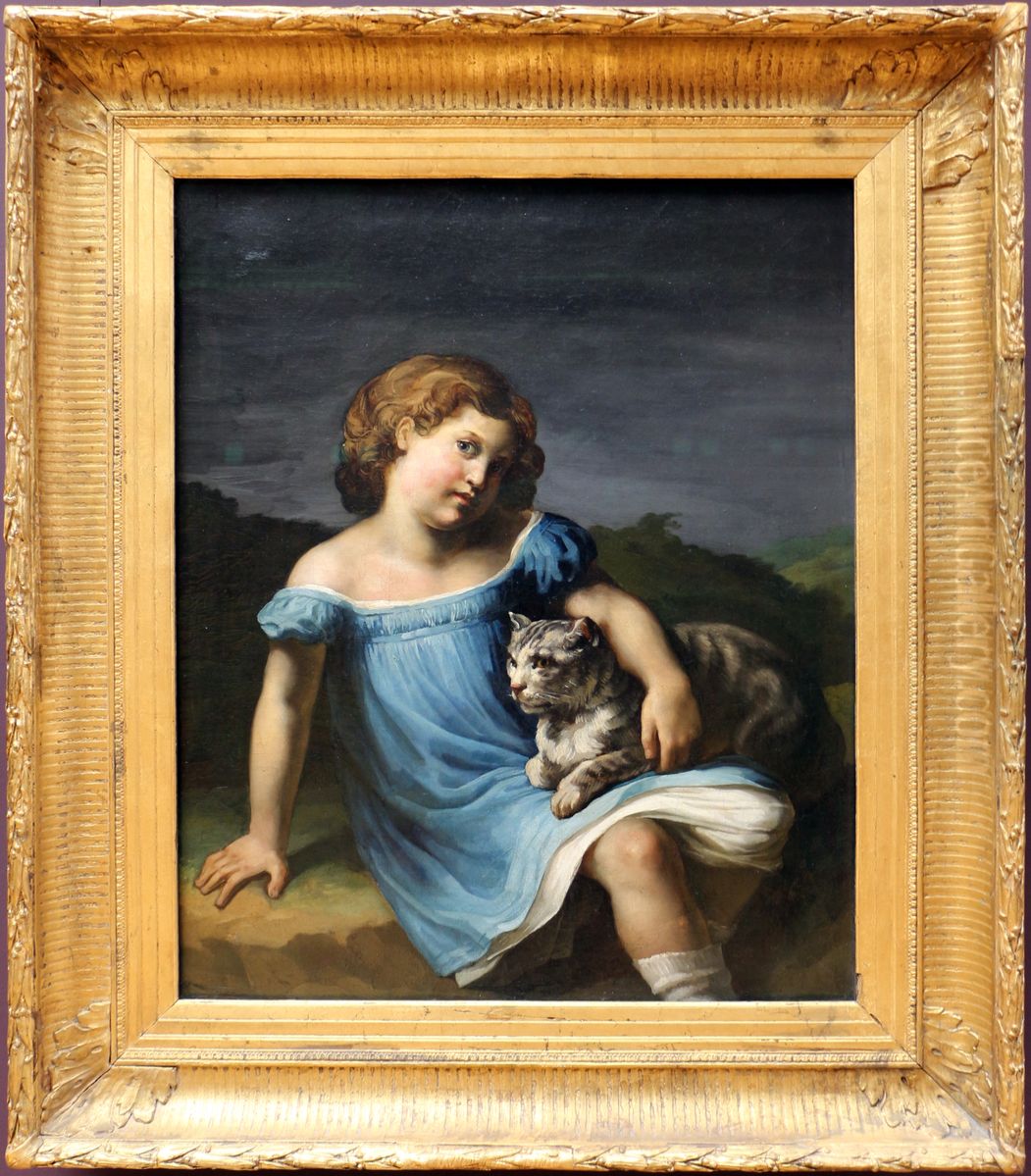 Portrait of Louise Vernet Oil Painting by Theodore Gericault