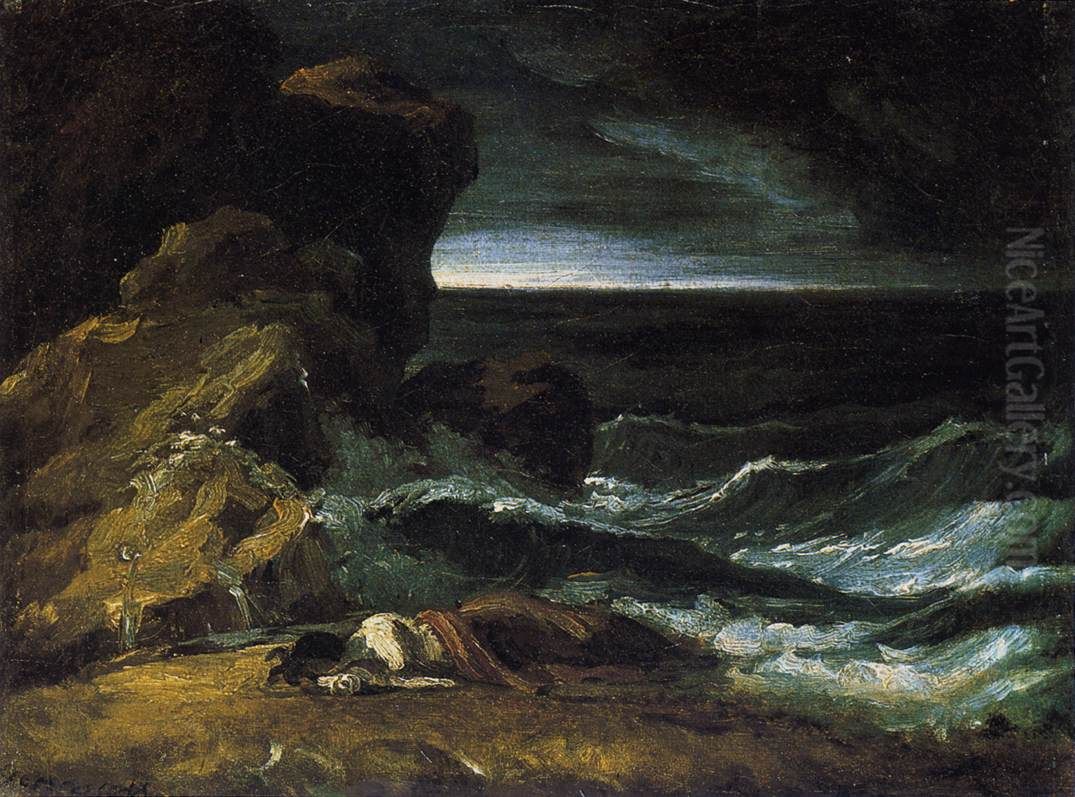 The Wreck Oil Painting by Theodore Gericault