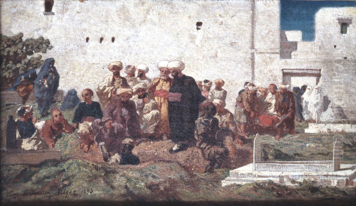 Enterrement maure Oil Painting by Eugene Fromentin