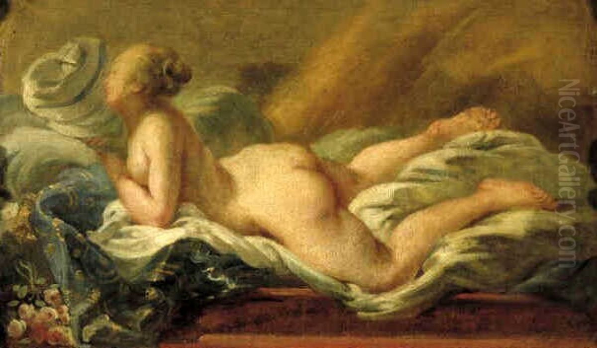 Liggend naakt Oil Painting by Noel Halle