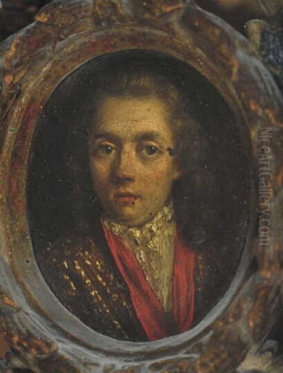 Portret van een jongeman Oil Painting by Godfried Schalcken