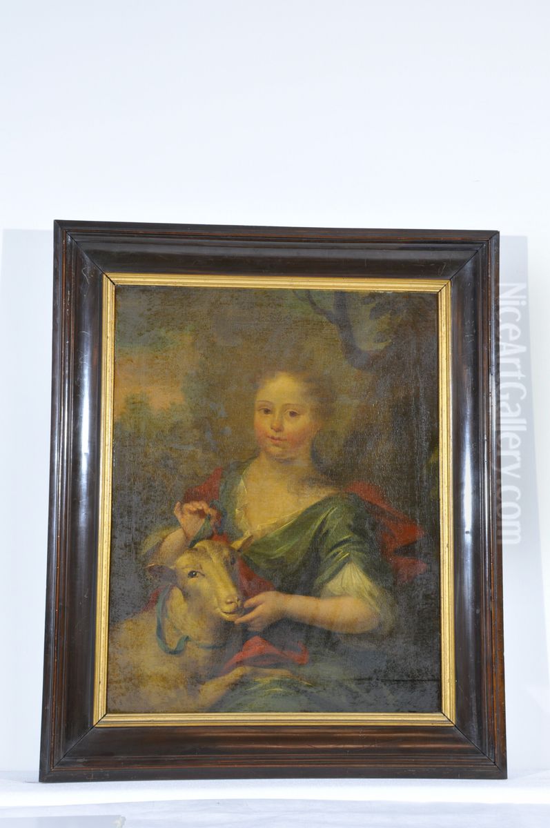 Portret van Johanna Margaretha de Heer Oil Painting by Aert Schouman