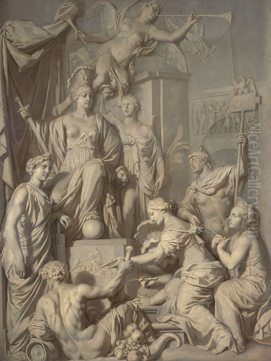 Rome op den Throon Oil Painting by Gerard de Lairesse