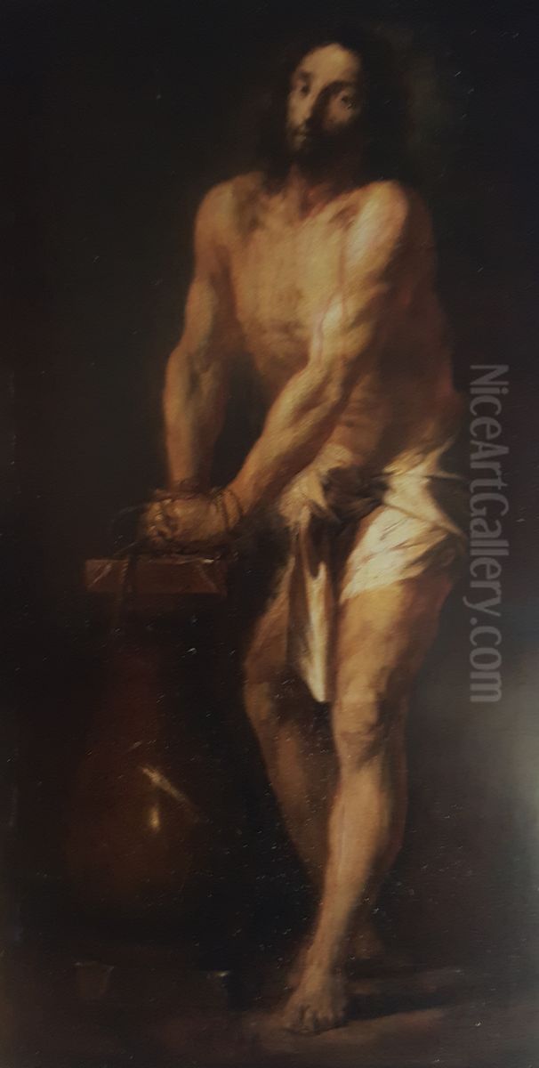 Chrystus przy kolumnie Oil Painting by Michael Willmann