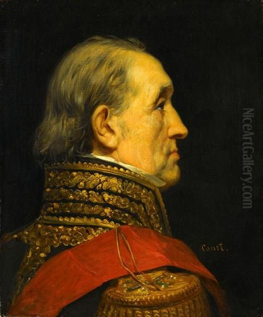 Le marechal Sylvain-Charles, comte Valee (1773-1846) Oil Painting by Joseph-Desire Court