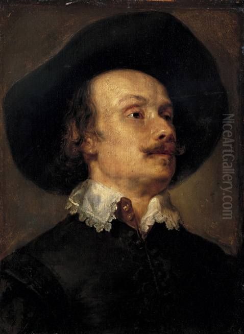 Bildnis des Schlachtenmalers Pieter Snayers Oil Painting by Sir Anthony Van Dyck