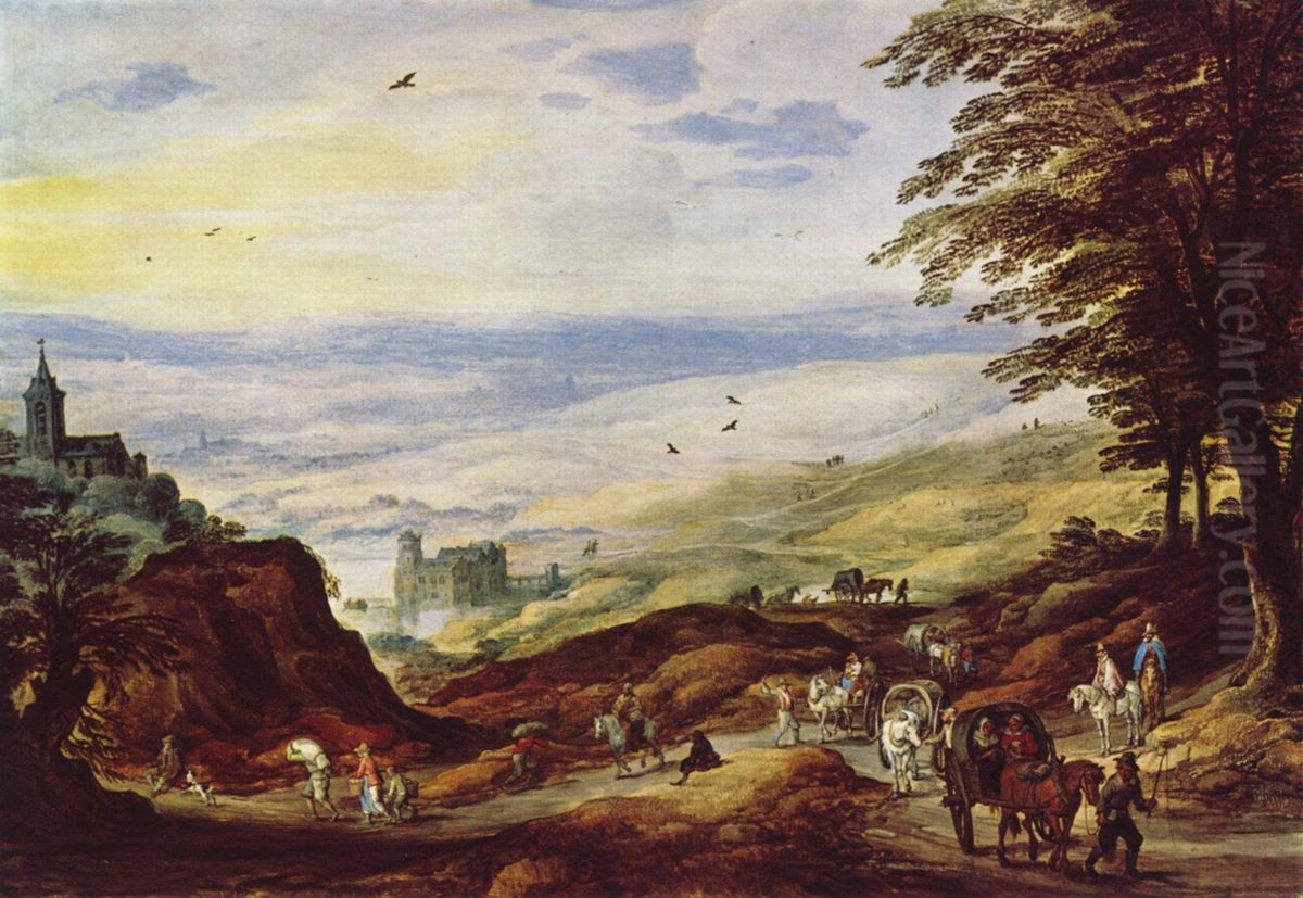 Landschaft mit weiter Fernsicht Oil Painting by Joos de Momper the Younger