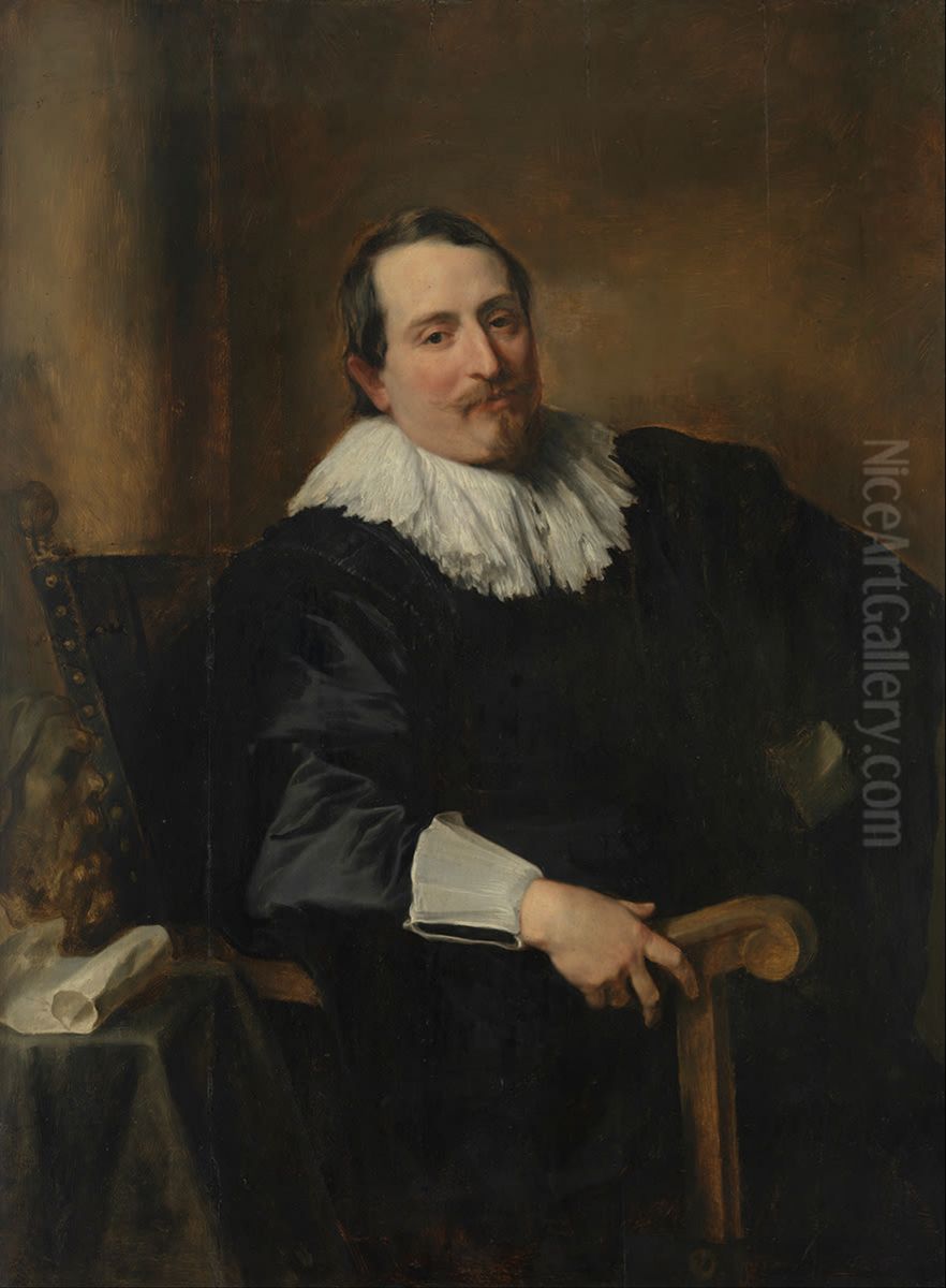 Portrait ofTheodoor Rombouts Oil Painting by Sir Anthony Van Dyck