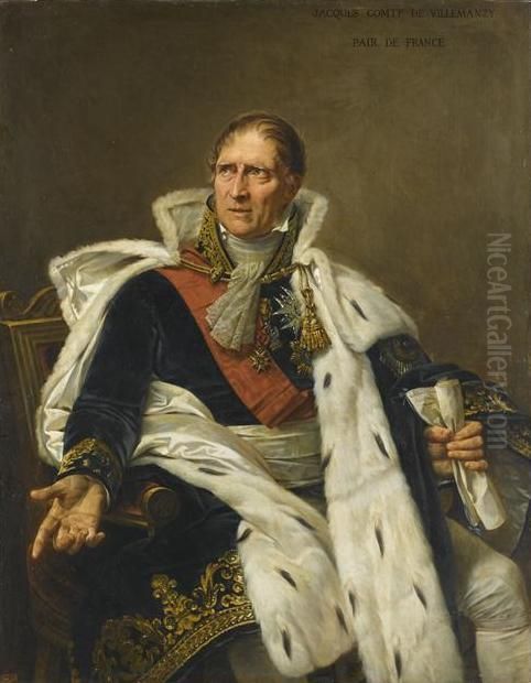 General Pierre-Jacques Orillard de Villemanzy Oil Painting by Antoine-Jean Gros