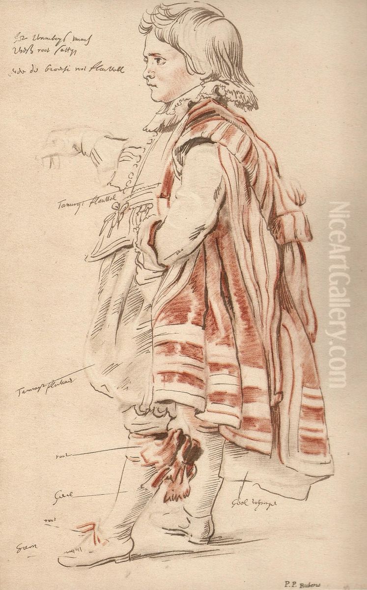 Robin, the Dwarf of the Earl of Arundel Oil Painting by (studio of) Rubens, Peter Paul