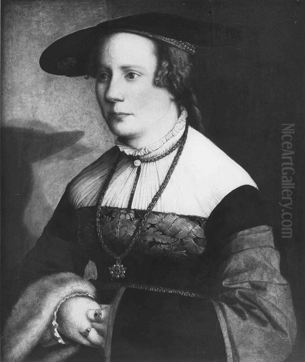 Afra Merz, geb. Rem Oil Painting by Christoph Amberger