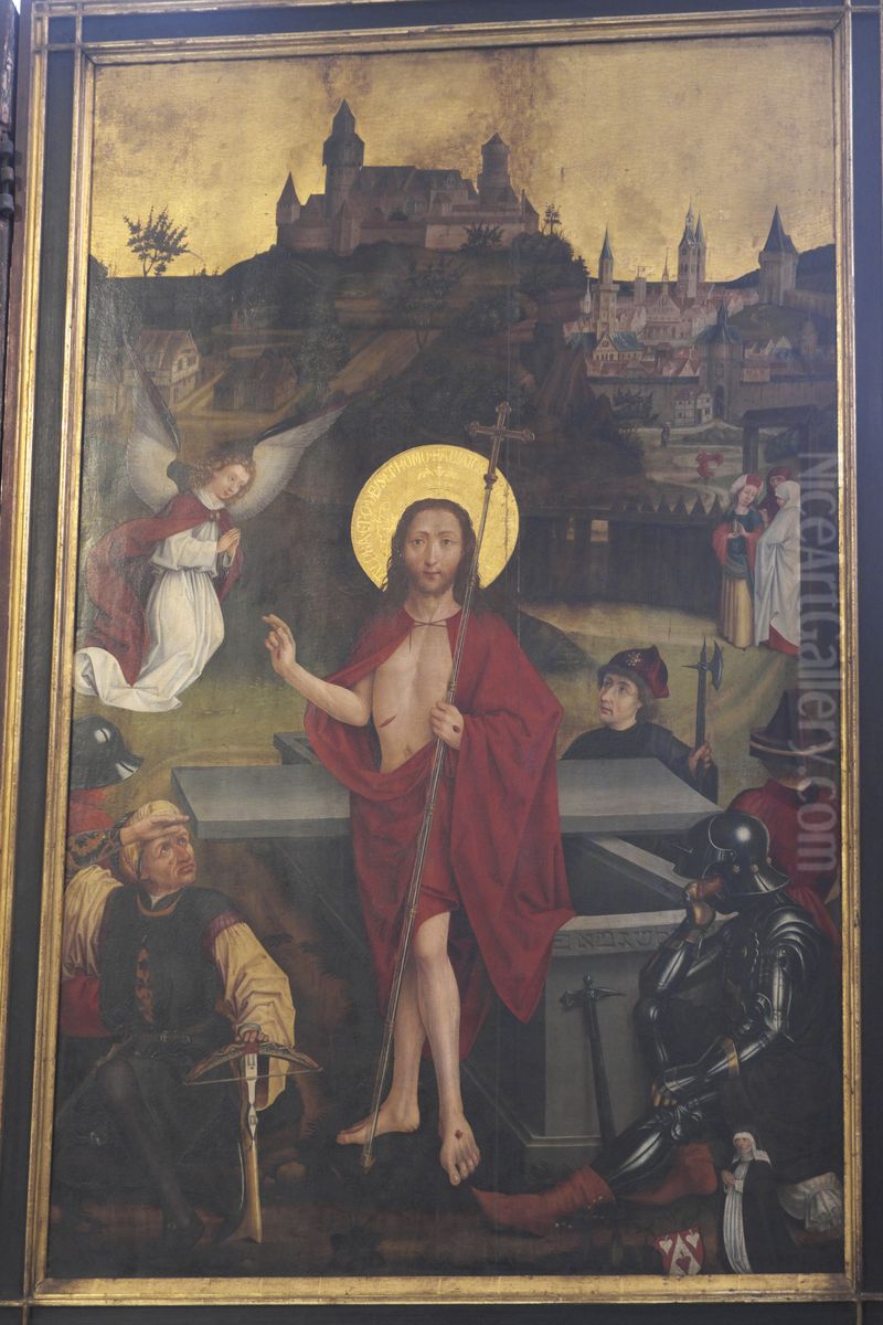 Auferstehung Christi aus der Dominikanerinnenkirche St. Katharina, Nurnberg Oil Painting by Hans Pleydenwurffand workshop