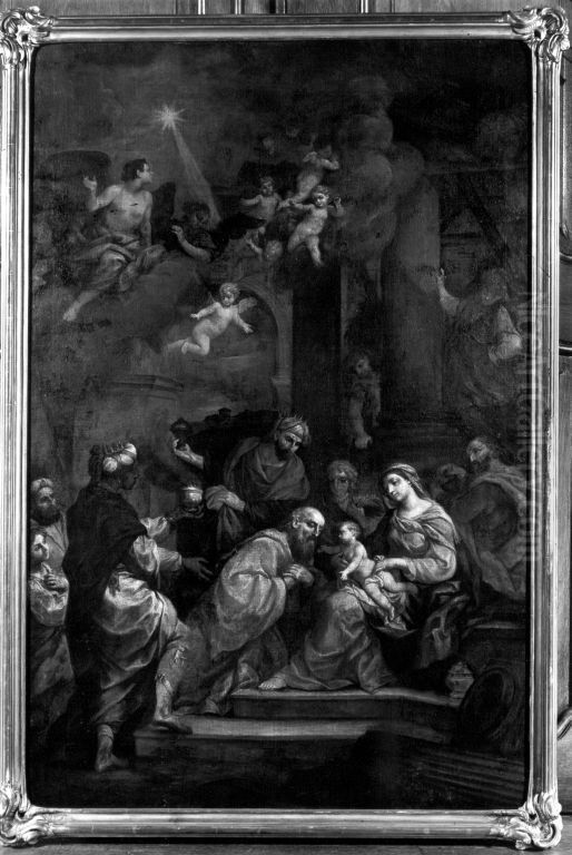 Die Anbetung der Konige Oil Painting by Corrado Giaquinto