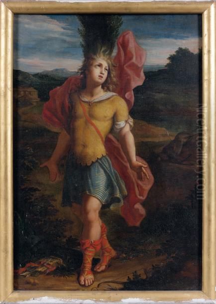 Cyparisse Transforme En Cypres Oil Painting by Giuseppe Cesari