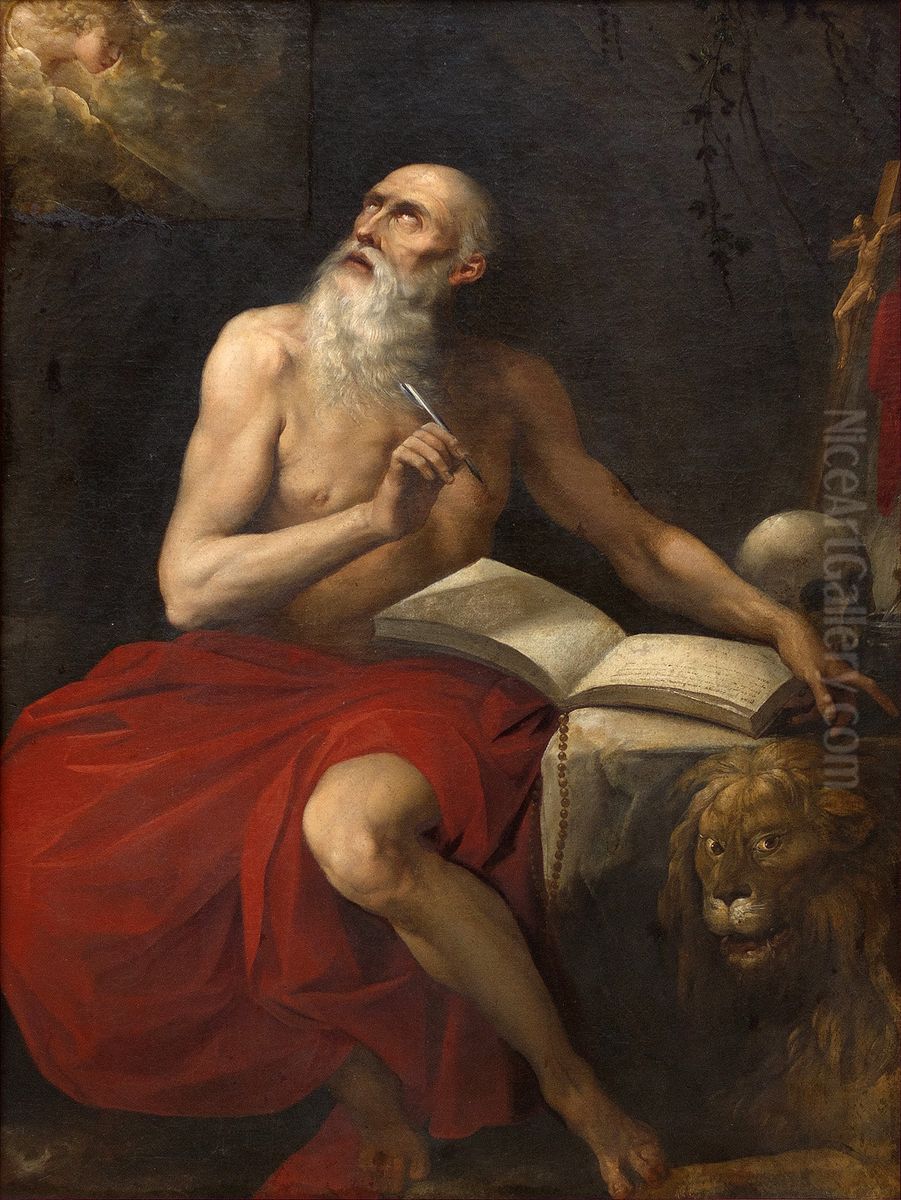 Saint Jerome Oil Painting by Giuseppe Cesari