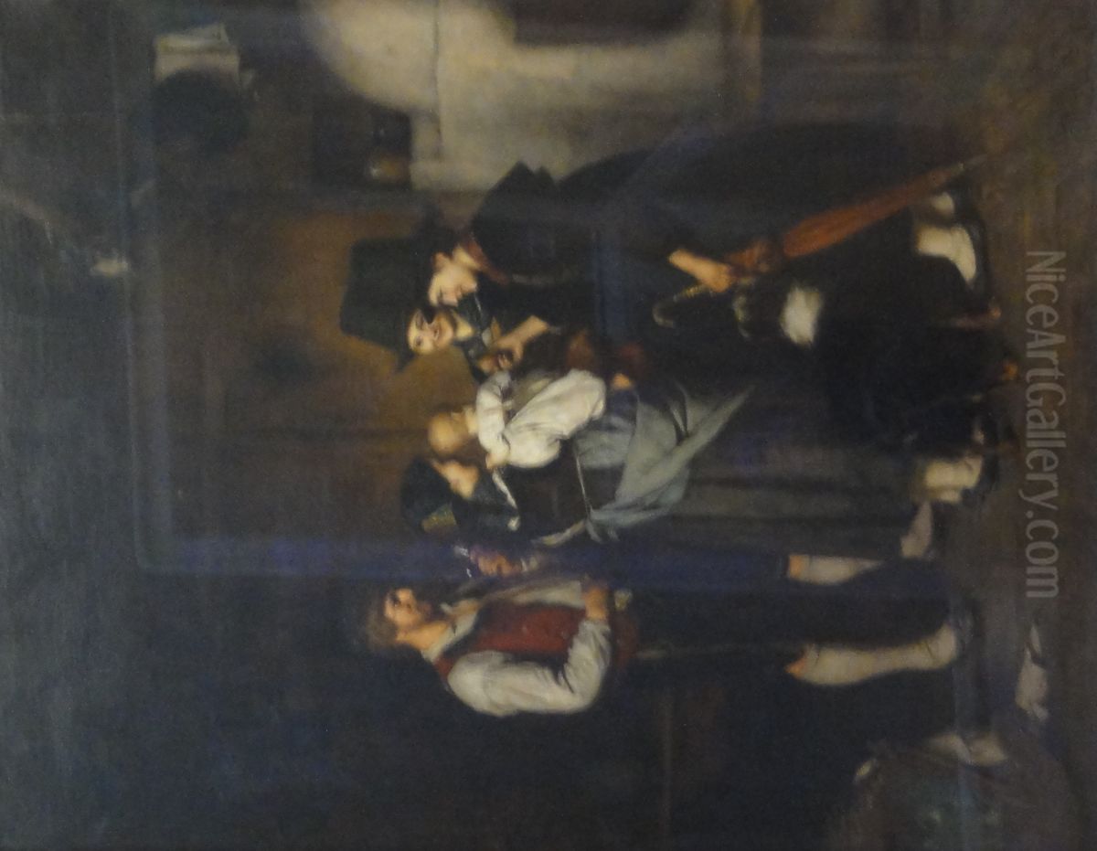 Der Besuch Oil Painting by Franz Defregger