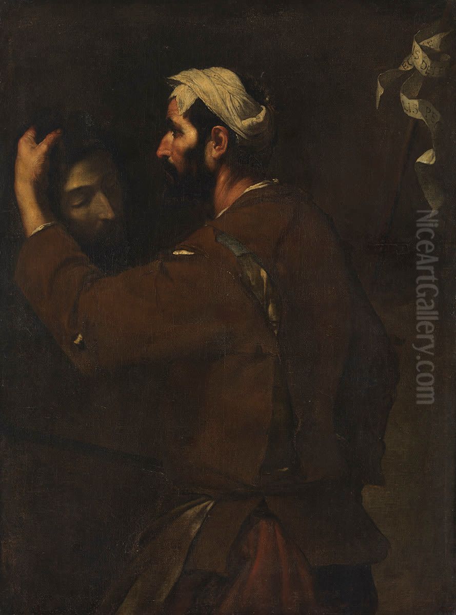 Der Henker mit dem Haupte Johannes des Taufers Oil Painting by Jusepe de Ribera
