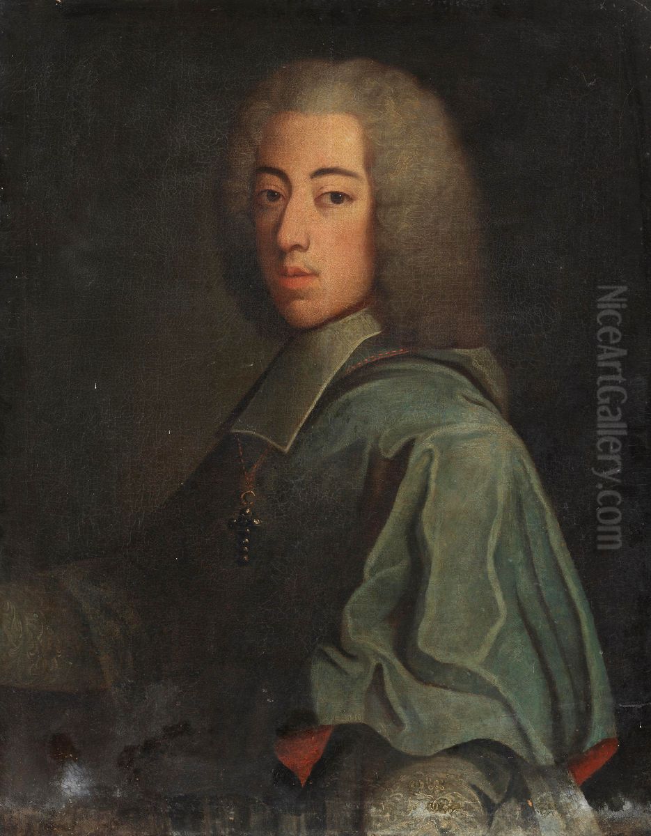 Bildnis des Johann Theodor (1703-1763), Sohn des Kurfursten Max Emanuel von Bayern Oil Painting by Joseph Vivien