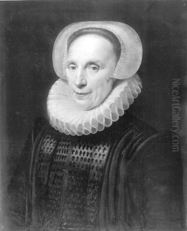 Bildnis einer Frau Oil Painting by Michiel Jansz. van Mierevelt