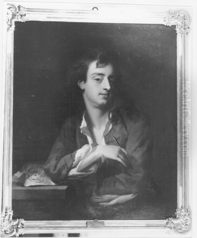 Bildnis eines Kunstlers Oil Painting by Adriaen Van Der Werff