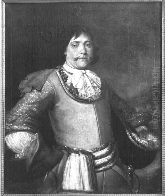 Bildnis eines Offiziers Oil Painting by Johann Heinrich Roos