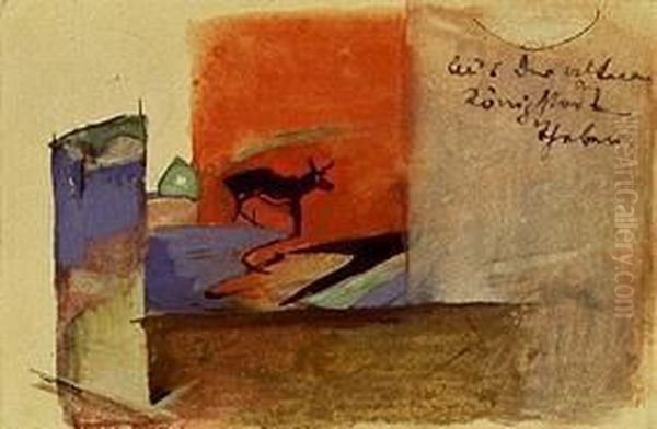 Aus der alten Konigsstadt Theben Oil Painting by Franz Marc