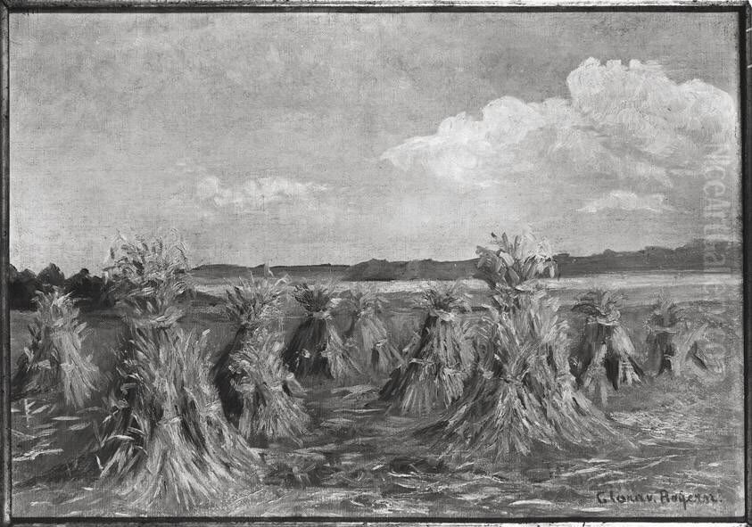 Erntelandschaft Oil Painting by Princess Clara of Bavaria