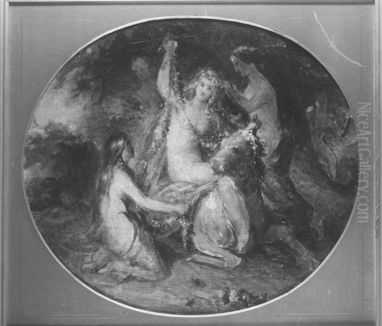 Europa wird geschmuckt Oil Painting by Eduard von Heuss