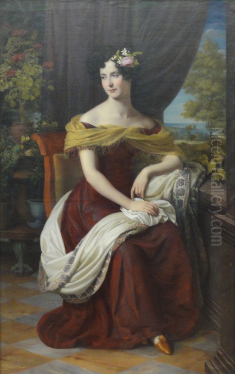Fanny Ebers, Mother of Georg Ebers Oil Painting by Friedrich Wilhelm Schadow
