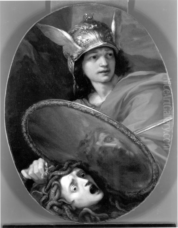 Perseus mit dem Haupt der Medusa Oil Painting by Baldassare Franceschini