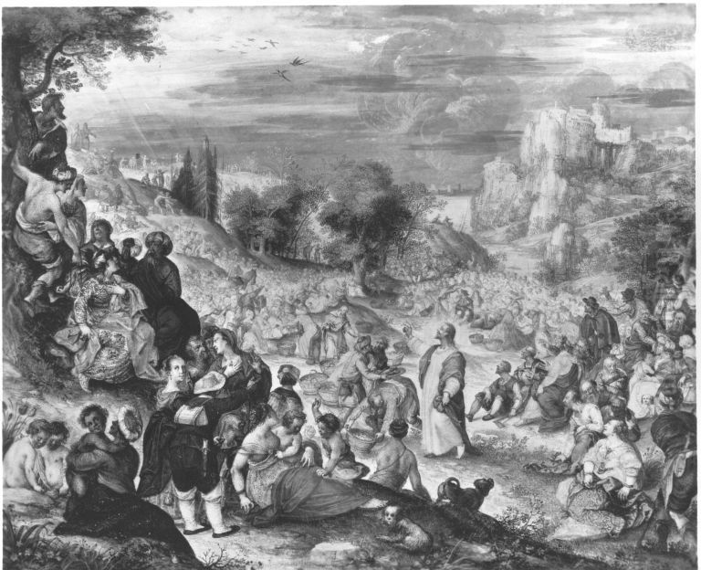 Speisung der Funftausend Oil Painting by Anton Mozart