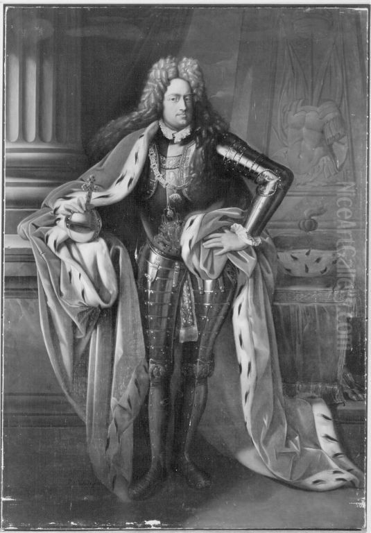 Kurfurst Johann Wilhelm von der Pfalz (Kopie nach van der Werff) Oil Painting by Johann Heinrich Richter