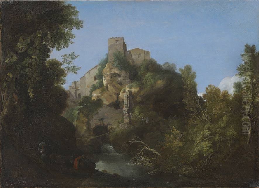 Landschaft bei Tivoli Oil Painting by Cornelius van Poelenburgh