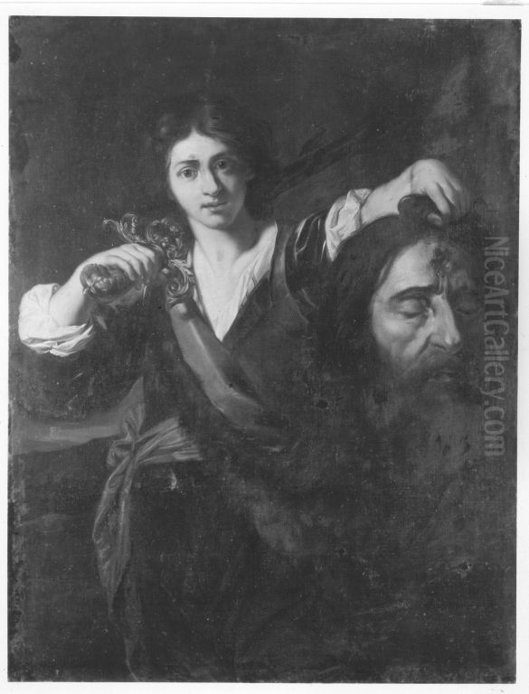 David mit dem Haupt des Goliath Oil Painting by Wenzel Lorenz Reiner