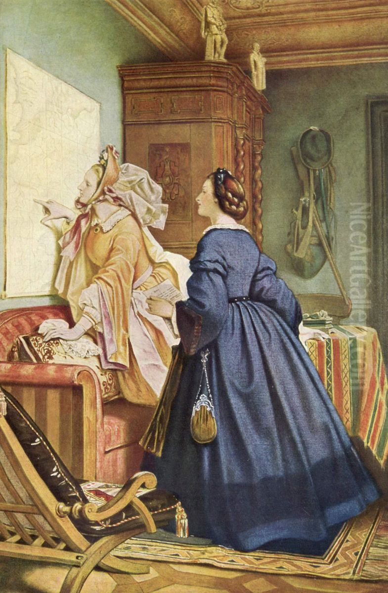 The Visit Oil Painting by Moritz von Schwind