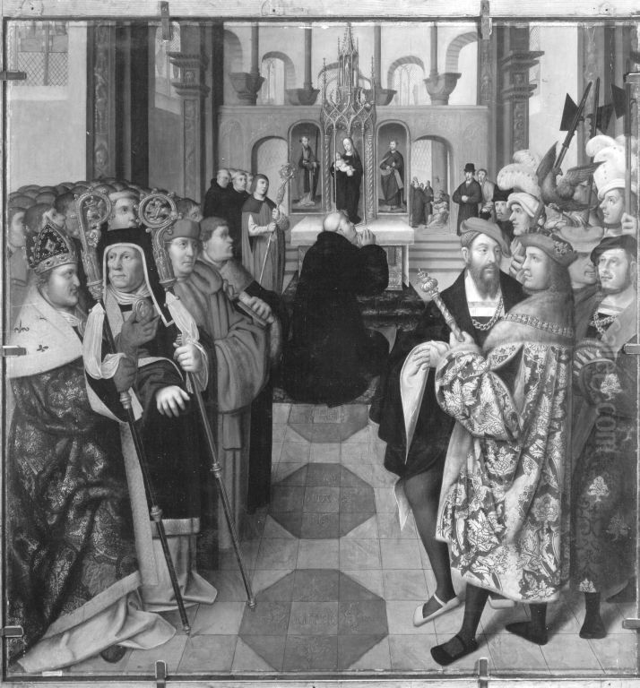 Geburt Christi Oil Painting by Jacob van Utrecht