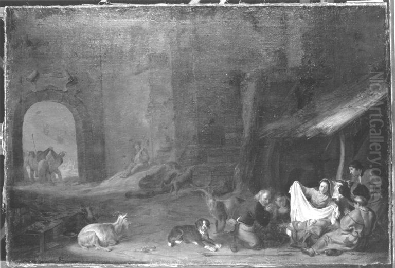 Anbetung der Hirten Oil Painting by Cornelis Saftleven