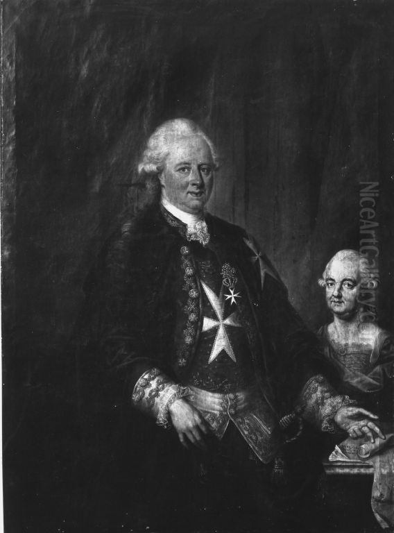 Grossprior der bayerischen Zunge des Malteserordens (Johann Baptist Anton von Flachslanden?) Oil Painting by Heinrich Carl Brandt