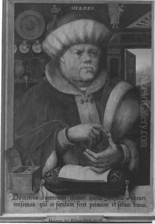 Hermes Trismegistos Oil Painting by Hermann Tom Ring