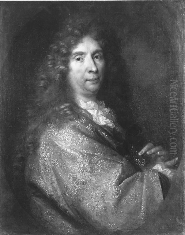 Bildnis des Charles Le Brun Oil Painting by Nicolas de Largilliere