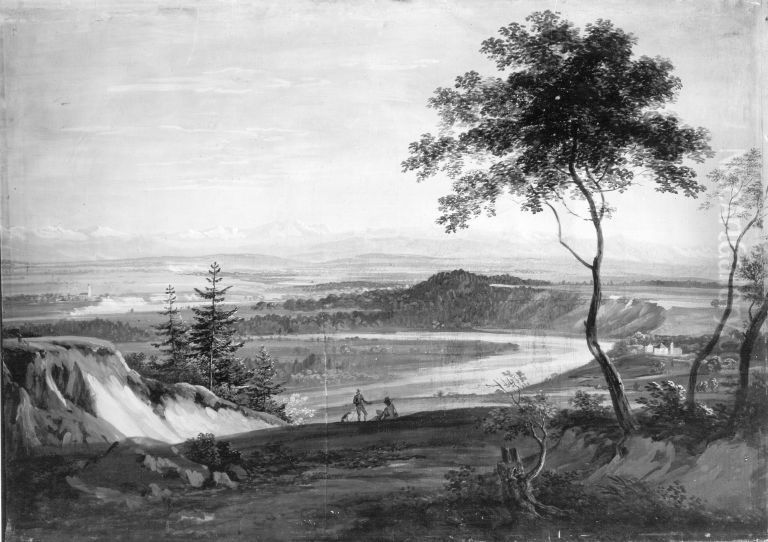 Das Lechtal Oil Painting by Johann Georg von Dillis