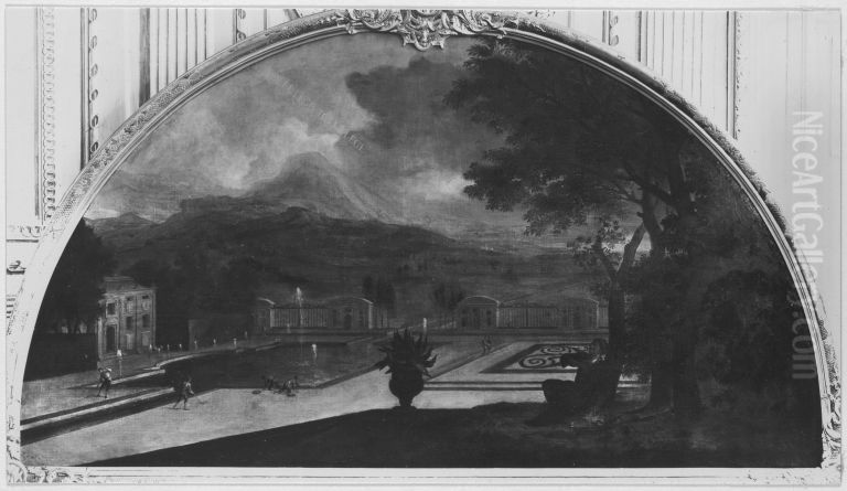 Der hl. Augustinus im Garten Oil Painting by Franz Joachim Beich