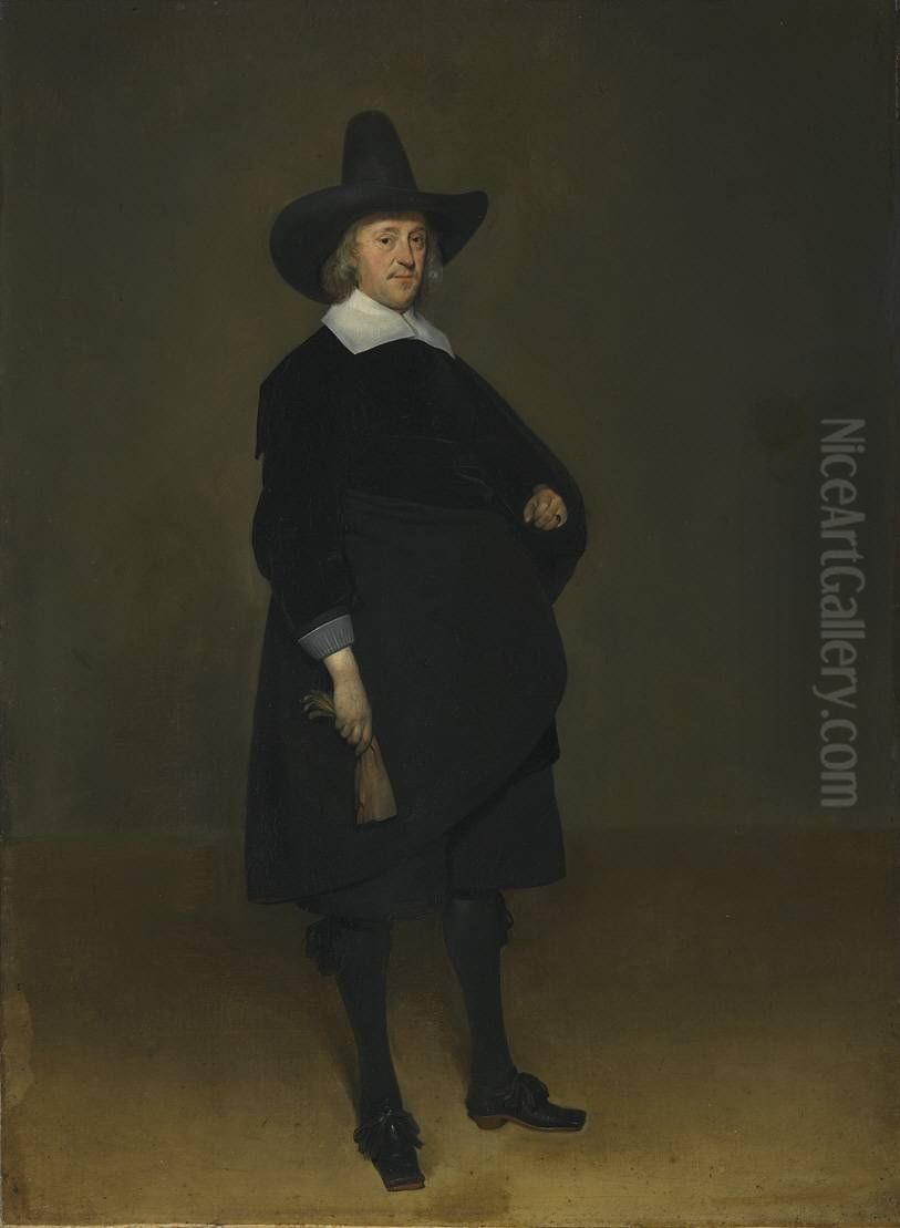 Bildnis eines Herrn Oil Painting by Gerard Ter Borch