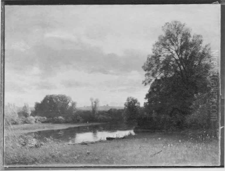 Dammerung Oil Painting by Ludwig Willroider