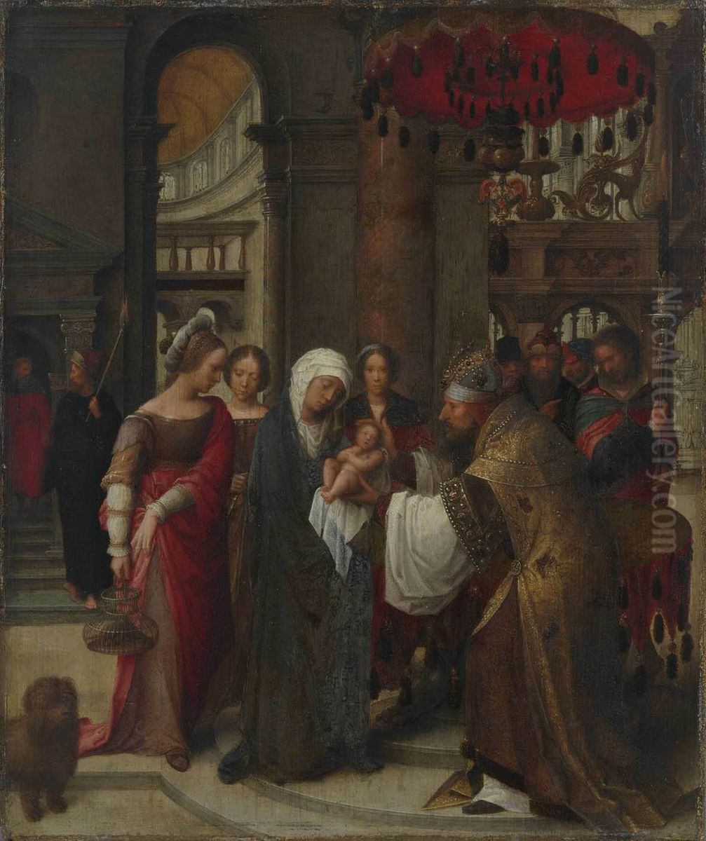 Darbringung Christi im Tempel Oil Painting by Adriaen Isenbrandt