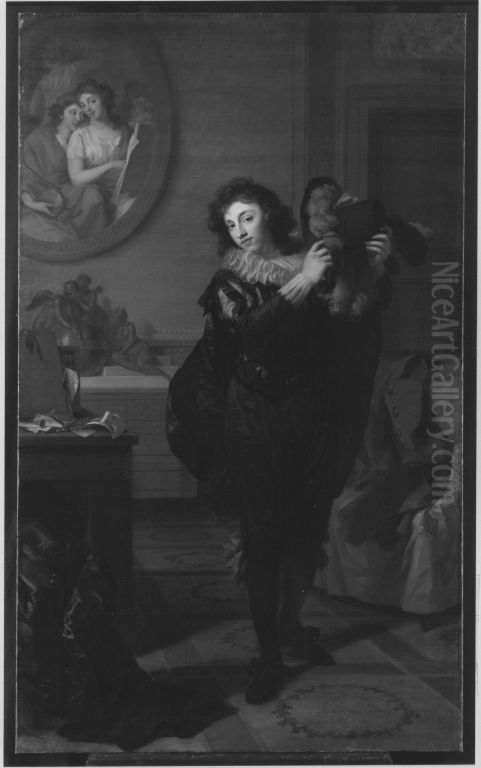 Herr Chatelain (?) in Kostumierung Oil Painting by Johann Friedrich August Tischbein