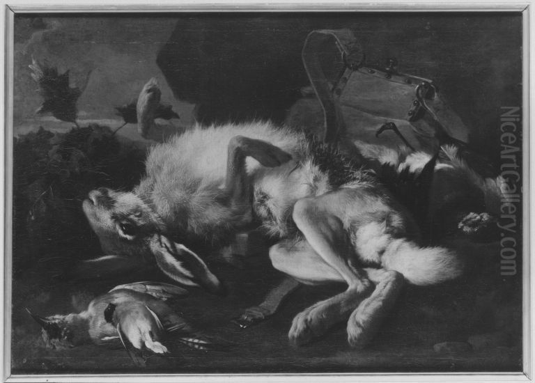 Jagdstillleben Oil Painting by Franz Werner Tamm