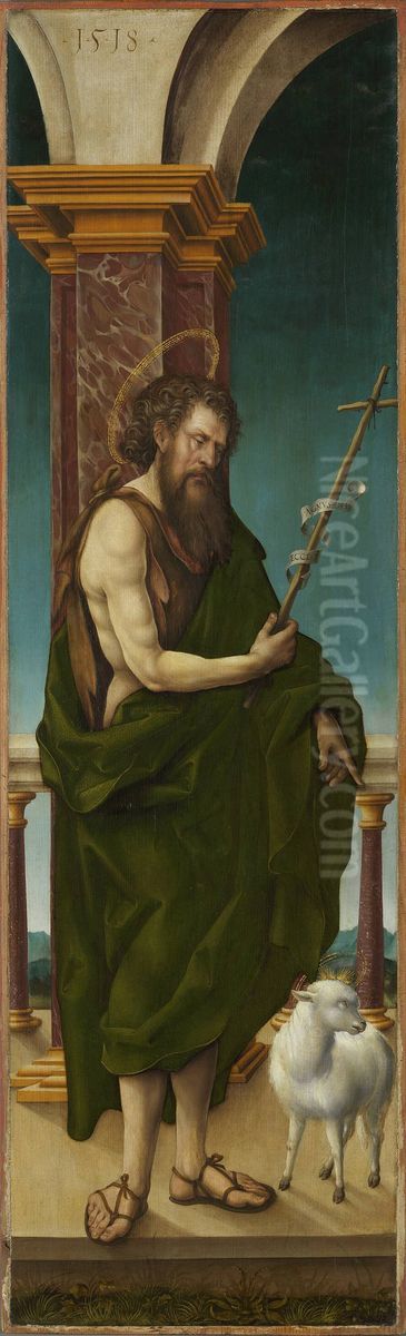 Hl. Johannes der Taufer Oil Painting by Hans Burgkmair the elder